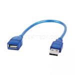 کابل افزایش طول USB دتکس پلاس مدل +DETEX طول 0.3 متر آبی - تصویر 2