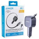 شارژر فندکی انکر مدل ANKER A2738HA2 75W طوسی
