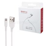 کابل شارژ لایتنینگ هادرون مدل HADRON A-L01  سفید طول 1 متر
