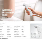 دوش و بیده شارژی پرتابل مسافرتی گرین لاین مدل GREEN LION GPB-06 Bidet Pro GNBIDPROWH - تصویر 4