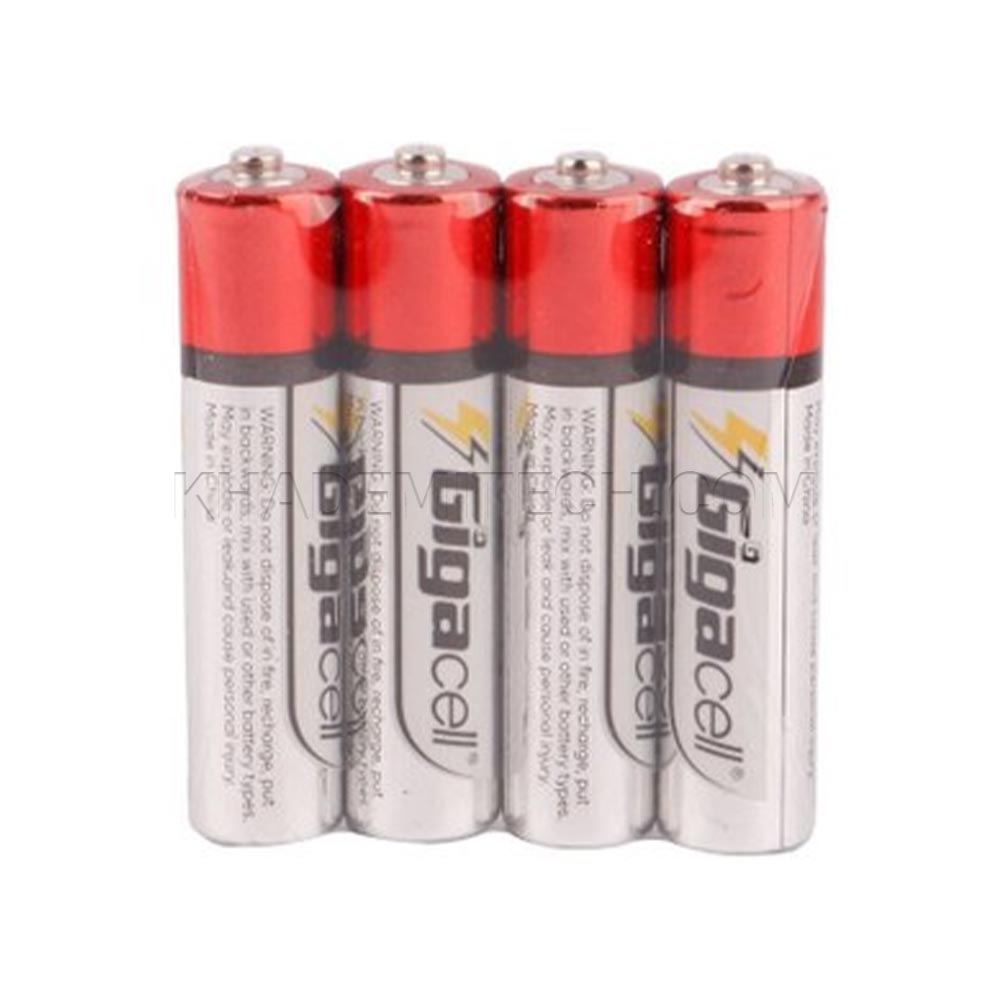 باطری نیم قلم ساده گیگاسل مدل GIGACELL شیرینگ 4 عددی
