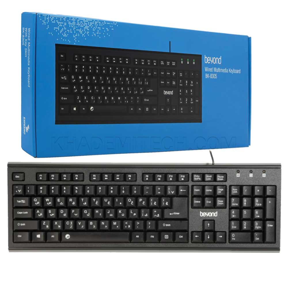 کیبورد بیاند مدل BEYOND BK-8305 مشکی