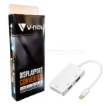 تبدیل Mini DisplayPort به VGA/DVi/HDMi Combo  وی نت مدل V-NET V-COMDP2HDV