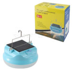 چراغ شارژی وخورشیدی مدل 100W آبی
