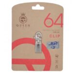 فلش کوئین تک مدل  QUEEN TECH CLIP 64G گارانتی مادام العمر