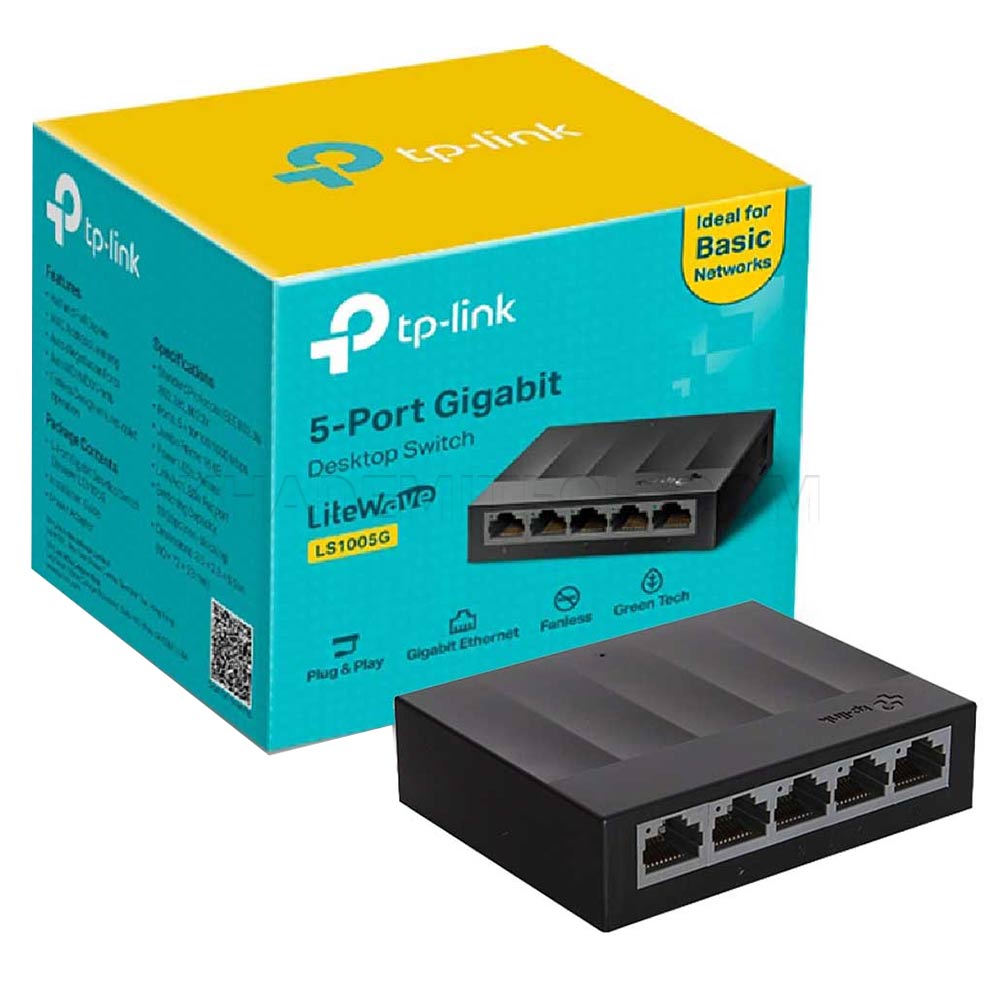 هاب سوئیچ تی پی لینک مدل TP-LINK LS1005G مشکی