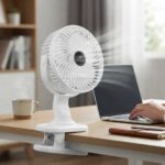 پنکه رومیزی گیره‌ای کیسونلی مدل KISONLI F104 سفید - تصویر 2