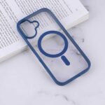 قاب اپل مدل Q-SERIES Mag safe IPHONE 16 شفاف دور آبی - تصویر 2