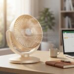 پنکه رومیزی کیسونلی مدل KISONLI F108 کرم - تصویر 2