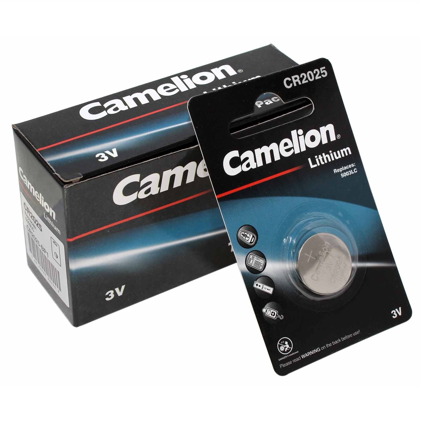 10x_camelion_cr2025_cr2025-bp1_lithium_knopfzelle_batterie_dl2015_5003lc_e-cr2025_3v_150mah باتری سکه ای CAMELION-2025تک پک - تصویر 1