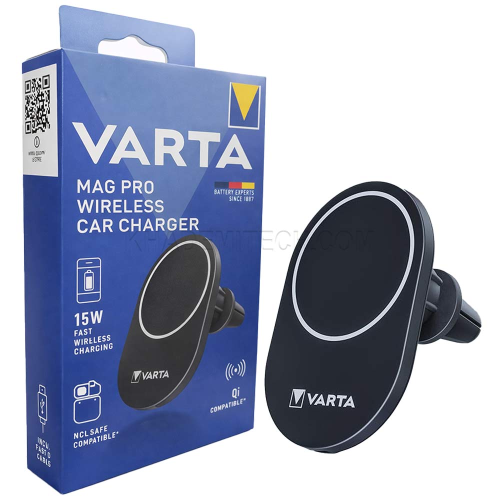 هولدر شارژر وایرلس وارتا مدل VARTA MAGPRO 15W