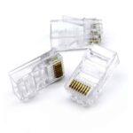 سوکت شبکه شیشه ای AMP CAT6 100PCS - تصویر 2