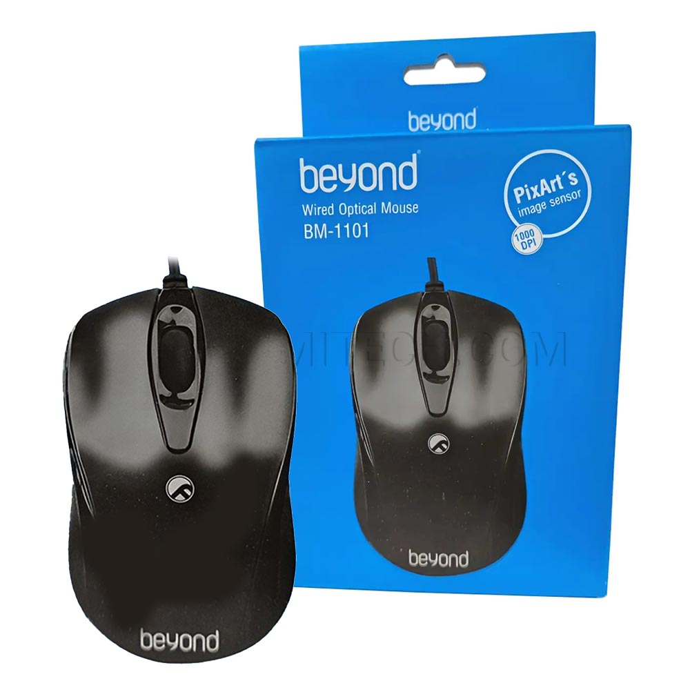 ماوس سیم دار بیاند مدل BEYOND BM-1101 مشکی