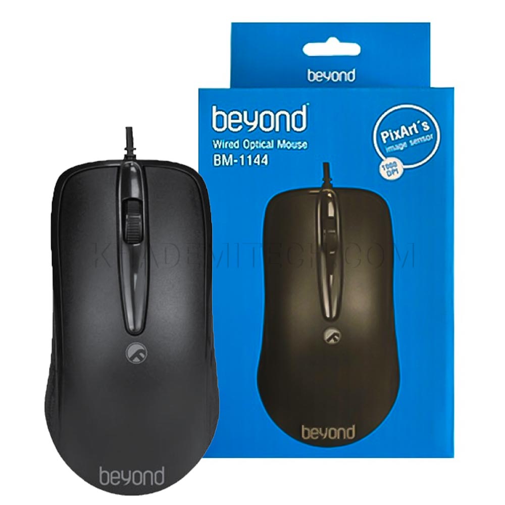 ماوس سیم دار بیاند مدل BEYOND BM-1144 مشکی