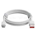کابل شارژ تایپ سی مدل USB-C بدون پک سفید طول 1 متر - تصویر 3