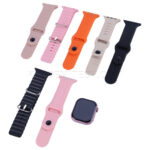 ساعت هوشمند کیکویر مدل KEQIWEAR KW98 mini صورتی همراه با 7 بند - تصویر 4