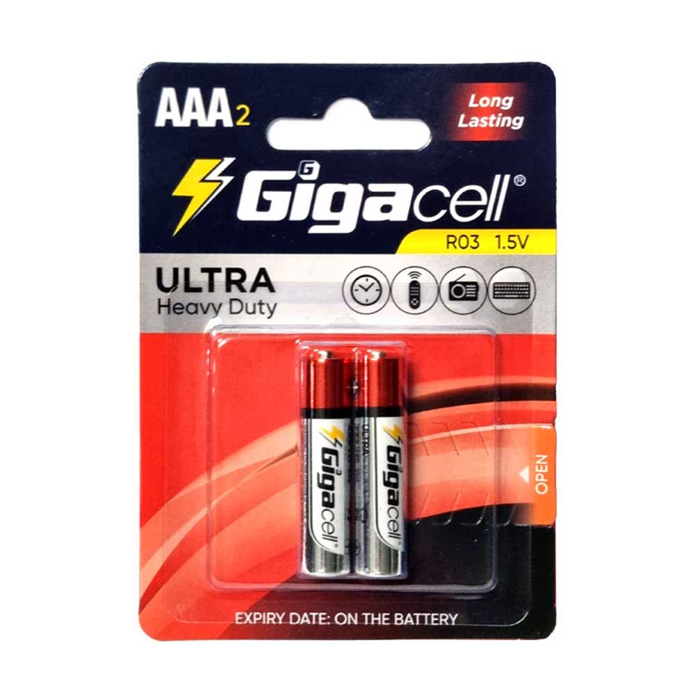 باطری ساده نیم قلم 2 کارتی گیگاسل مدل GIGACELL Heavy Duty