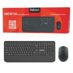 کیبورد و ماوس بی سیم هترون مدل Hatron HKCW136 مشکی