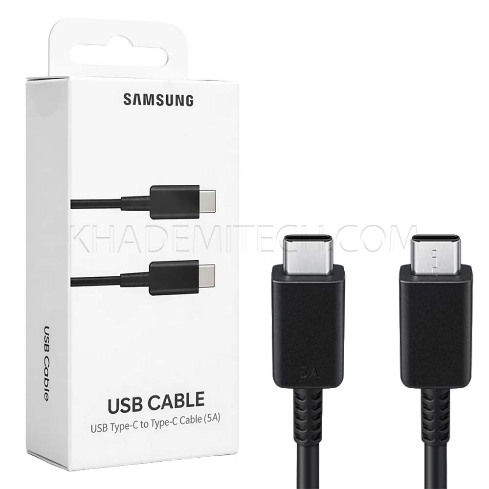 کابل شارژ تایپ سی سامسونگ مدل SAMSUNG EP-DN975 45W مشکی طول 1 متر