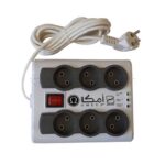 محافظ برق شش خانه امگا مدل OMEGA P6000 طول 5 متر - تصویر 2