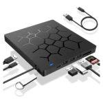 دی وی دی رایتر اکسترنال آکستروم  مدل AXTROM DRIVE FULL HUB External DVD Drive With Card Reader - تصویر 3