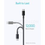 کابل شارژ دو سر تایپ سی انکر مدل ANKER A8752H11 USB-C PD 60W مشکی طول 1 متر - تصویر 3