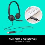 هدست سیم دار لاجیتک مدل LOGITECH H340 مشکی