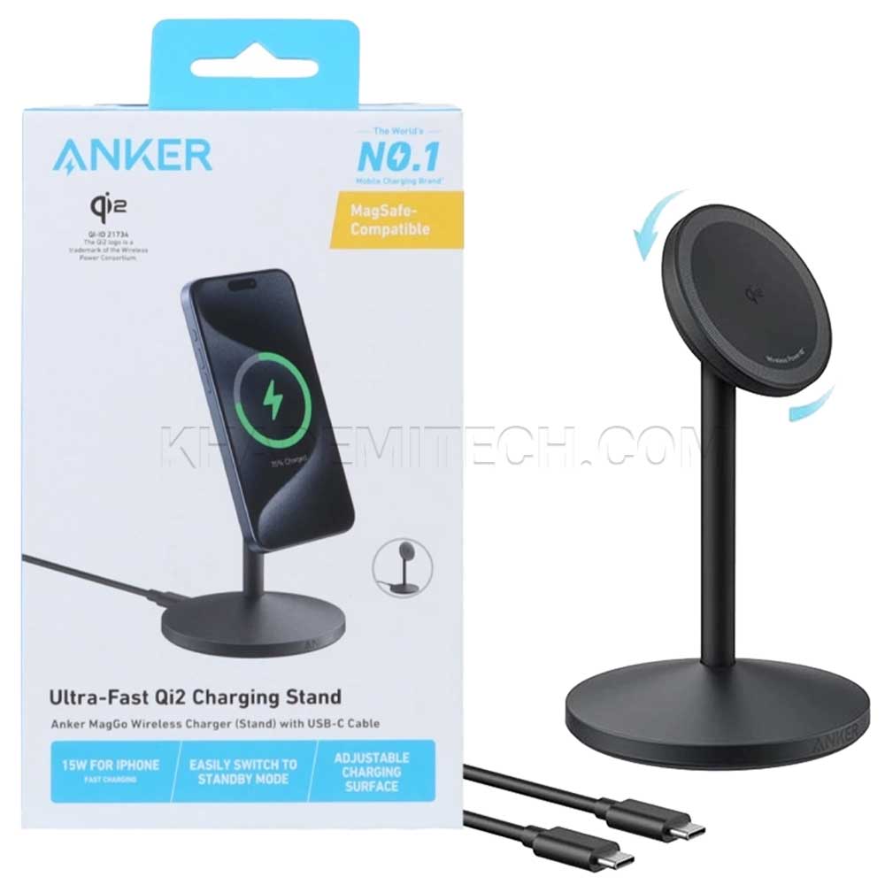 شارژر بی سیم انکر مدل ANKER MagGo A25X1H11