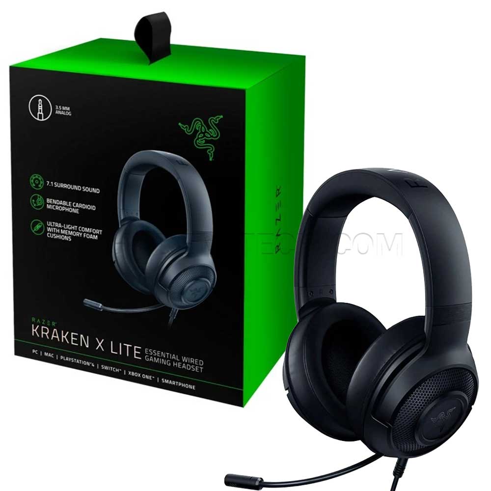 هدست سیم دار گیمینگ ریزر مدل RAZER KRAKEN X LITE مشکی