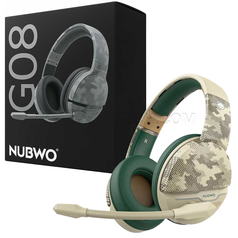 هدست گیمنیگ بی سیم مدل NUBWO G08