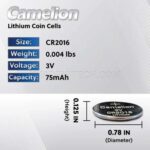 باتری سکه ای کملیون مدل CAMELION CR2016 تک پک - تصویر 2