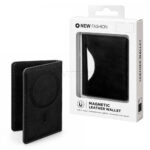 جا کارتی مگ سیف دار لوکس بازشو نیو فشن مدل NEW FASHION WALLET MAGSAFE چرم مشکی