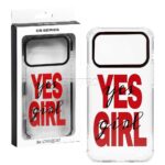 قاب آنتی شوک اپل مدل Yes Girl IPHONE 17Pro شفاف