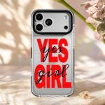 قاب آنتی شوک اپل مدل Yes Girl IPHONE 17Pro شفاف - تصویر 2