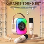 اسپیکر بلوتوثی پرتابل میکروفن دار اونیکوما مدل ONIKUMA L7 بژ - تصویر 2