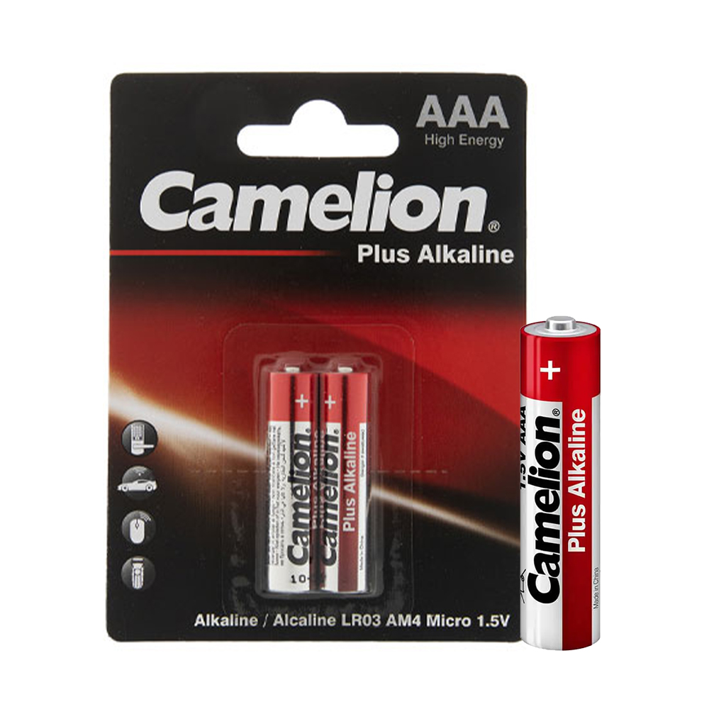 باطری آلکالاین نیم قلم 2 کارتی کملیون مدل CAMELION Plus