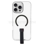 قاب اپل مدل Unique Case IPhone 16 Pro  شفاف مشکی بند دار - تصویر 2