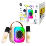 اسپیکر بلوتوثی پرتابل میکروفن دار اونیکوما مدل ONIKUMA L7 بژ