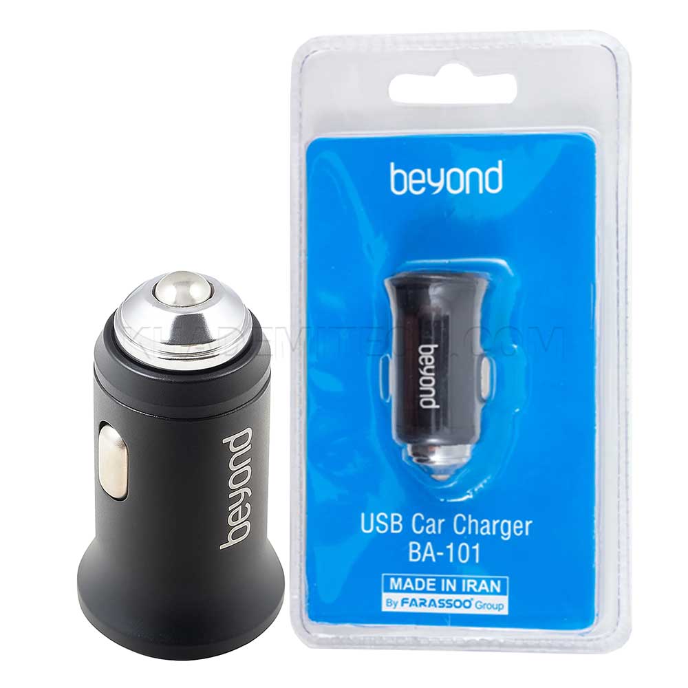 شارژر فندکی بیاند مدل BEYOND BA-101 2Port مشکی