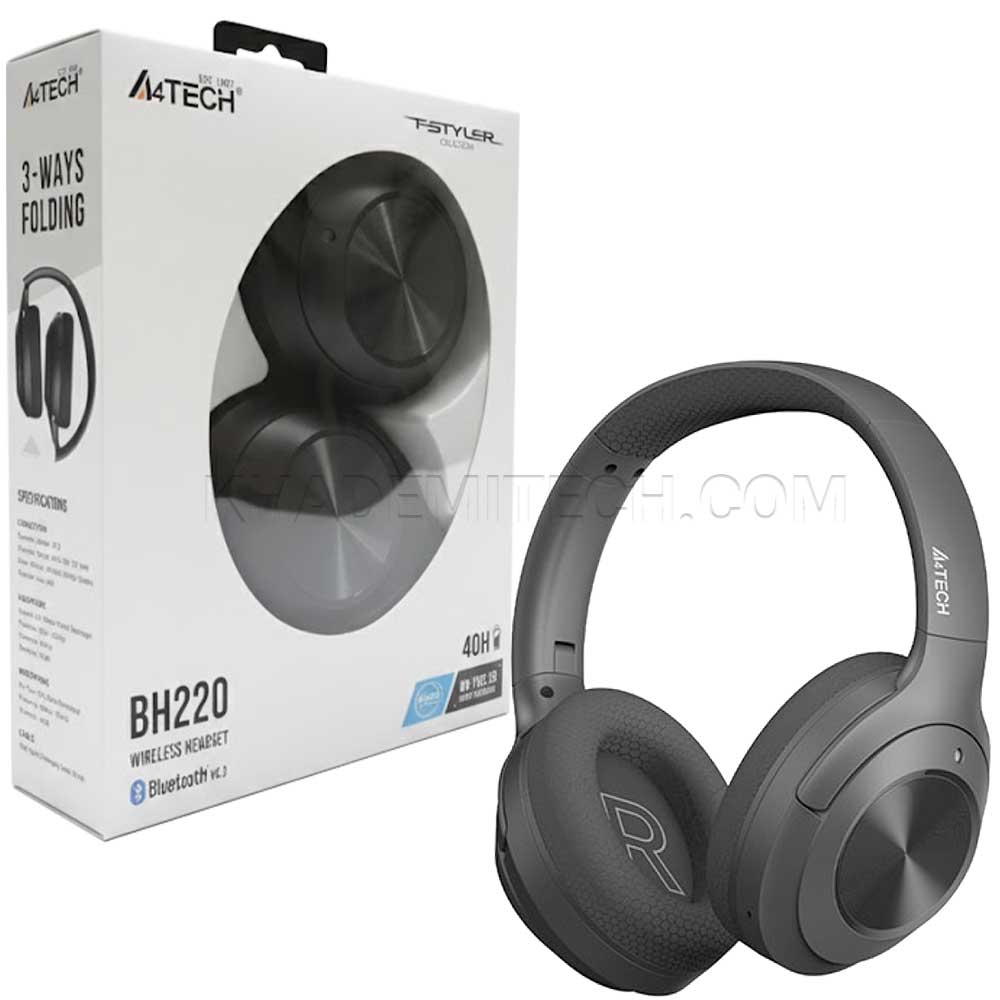 هدست بلوتوثی رم خور ایفورتک مدل A4TECH BH-220 مشکی