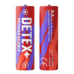 باتری شارژی قلم دتکس پلاس مدل DETEX+ AA HR6 2000mAh بسته 2 عددی - تصویر 2