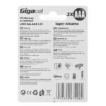 باتری آلکالاین 2 نیم قلم گیگاسل مدل GIGACELL SUPER Alkaline - تصویر 2