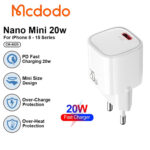 کلگی شارژر مکدودو مدل MCDODO CH-4020 PD 20W سفید - تصویر 2