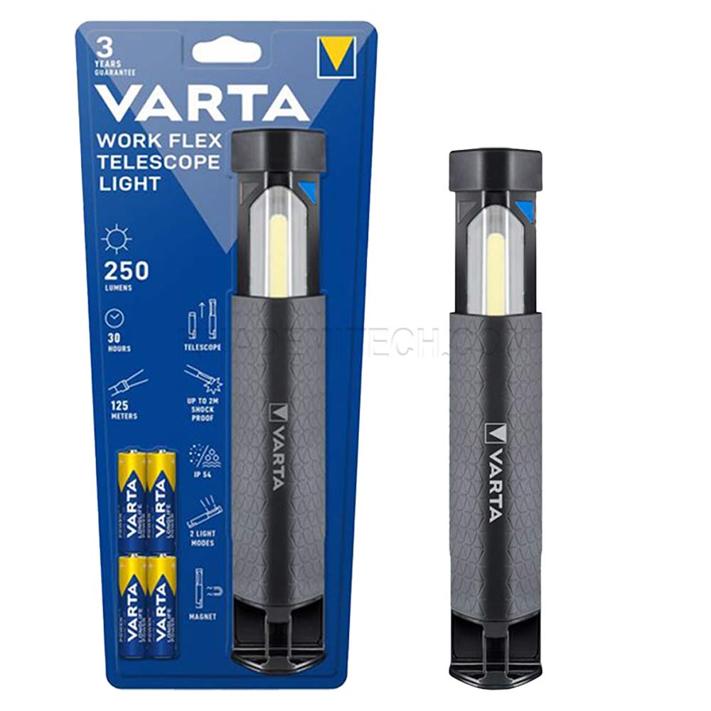 چراغ قوه تلسکوپی وارتا مدل VARTA TELESCOPE LIGHT