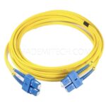 کابل پچکورد داپلکس فیبر نوری مدل NEXANS SC-SC FIBER طول 10 متر