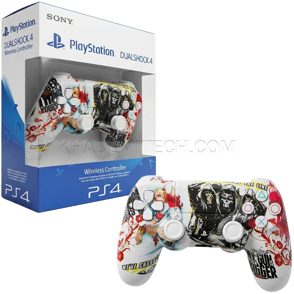 دسته بازی سونی مدل SONY DUALSHOCK PS4 طرح BIGGER GUN