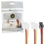 کابل برق رویال مدل ROYAL 6PIN to 2 IDE power