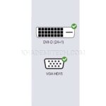 تبدیل  DVI-D(24+1)نر به HDMI مادگی - تصویر 2