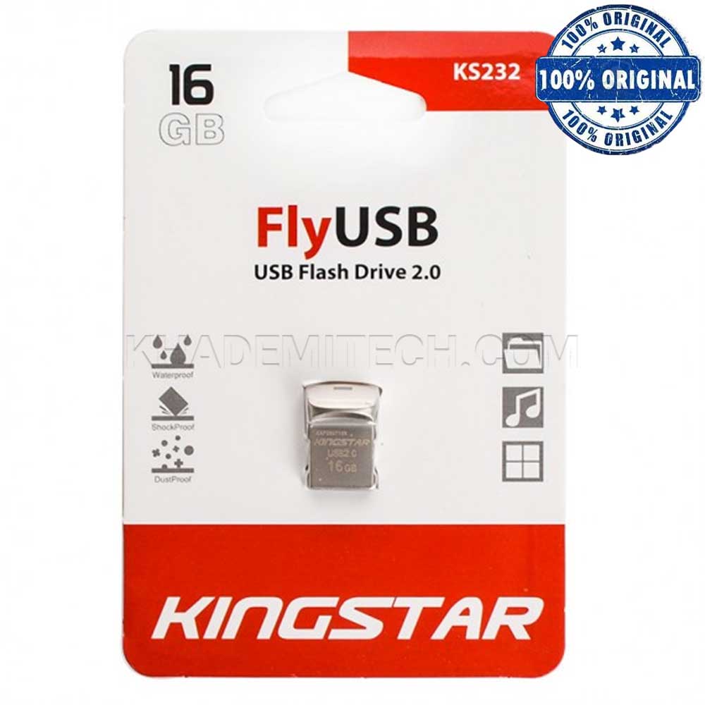 فلش کینگ استار مدل KINGSTAR KS232 16G نقره ای