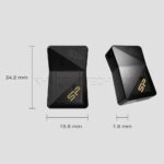 فلش سیلیکون پاور مدل SiliconPower Jewel J08 64G مشکی گارانتی رها گستر - تصویر 2